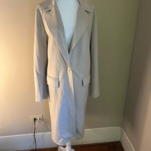 BOHO Chic Quiet Luxury Women's Light Cream Trench Coat